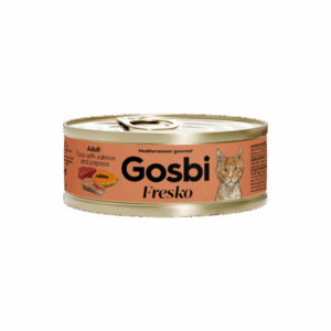 Gosbi fresko cat adult tuna and salmon with papaya