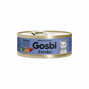 Gosbi fresko cat tuna with shrimp and zucchini sterilized
